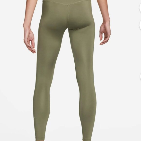 Nike Dri Fit Green Leggings Size Large (L) - Picture 2 of 9